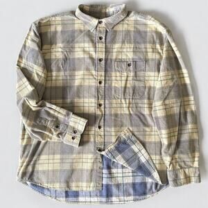 Scully Farthest Point Western Corduroy Shirt Men 2XL Plaid Sun-Faded 90s Country